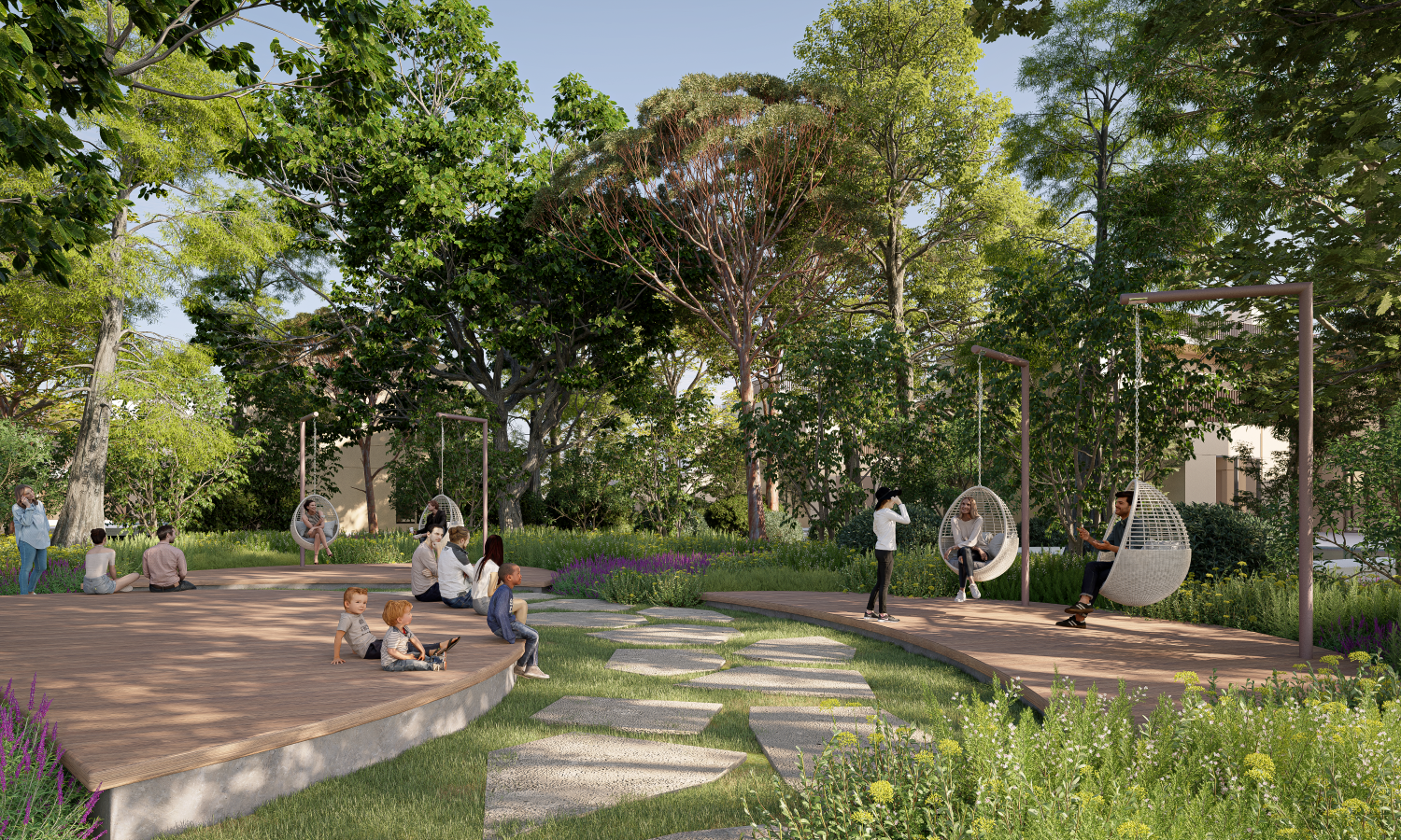 AMAZON PARK_SWING PODS