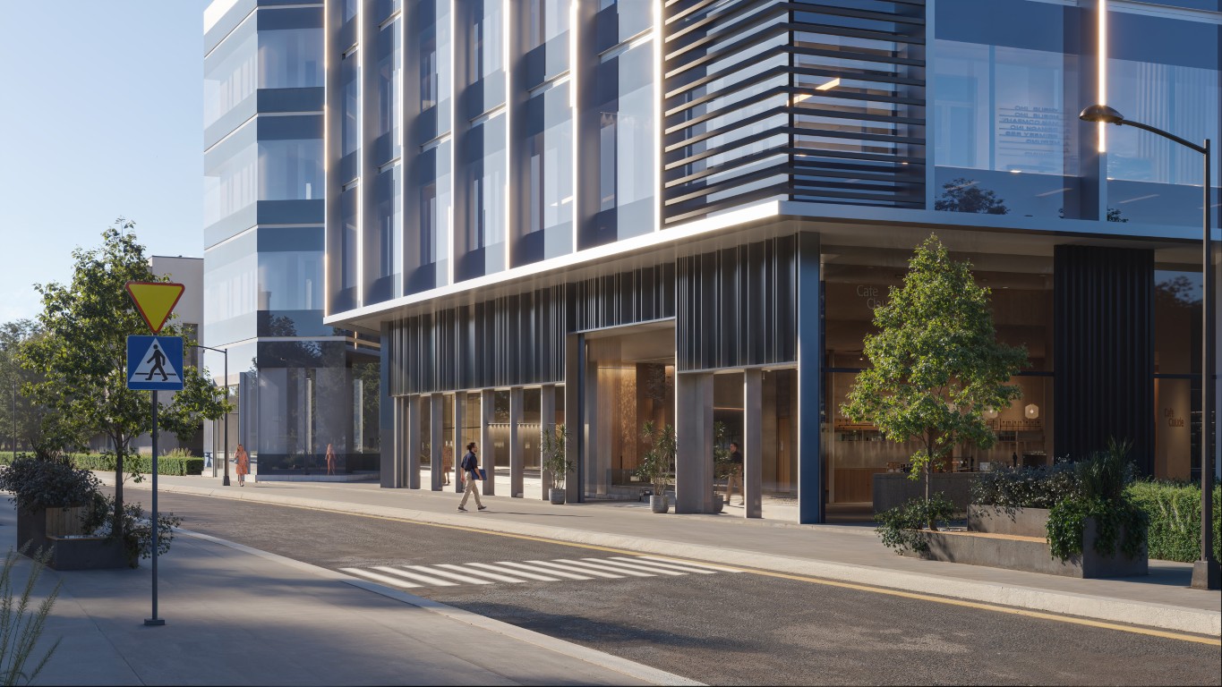 Entrance street angle