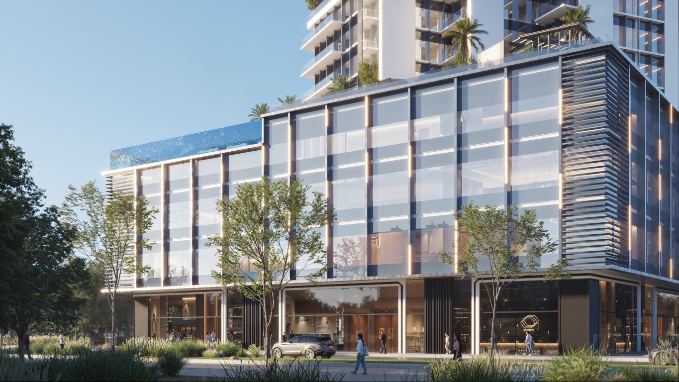 Retail facade street level